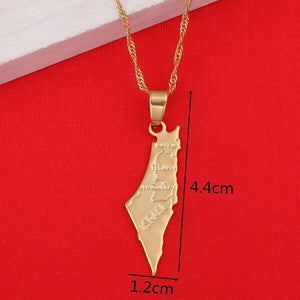 Israel Map Necklace