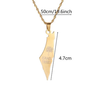 Israel Map Necklace Collection