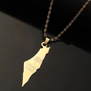 Israel Map Necklace Collection