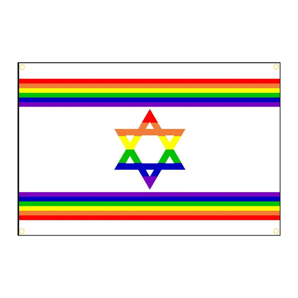 Israel Pride Flag - 90x150cm(3x5ft) - 60x90cm(2x3ft) - LGBTQIA2S+