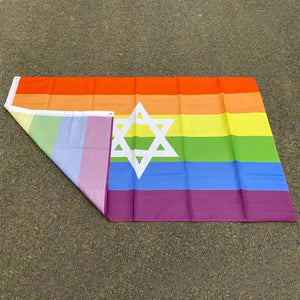 Israel Pride Flag - 90x150cm(3x5ft) - 60x90cm(2x3ft) - LGBT+