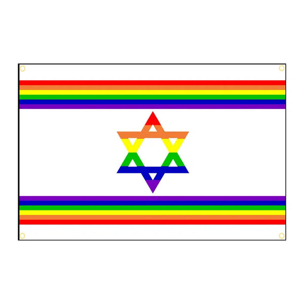 Israel Pride Flag - 90x150cm(3x5ft) - 60x90cm(2x3ft) - LGBTQIA2S+