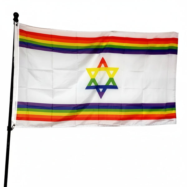 Israel Pride Flag - 90x150cm(3x5ft) - 60x90cm(2x3ft) - LGBTQ+