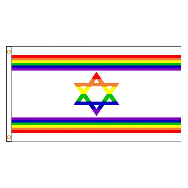 Israel Pride Flag - 90x150cm(3x5ft) - 60x90cm(2x3ft) - LGBTQIA2S+