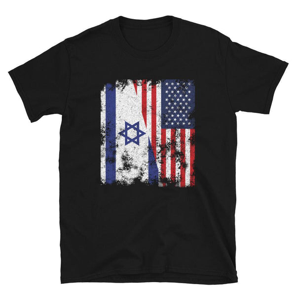 Israel USA Flag - Half American T-Shirt