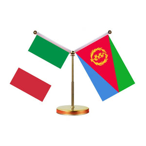 Italy Eritrea Desk Flag - Custom Table Flags (Mini)