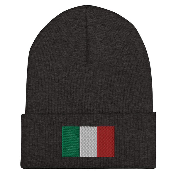 Italy Flag Beanie - Embroidered Winter Hat