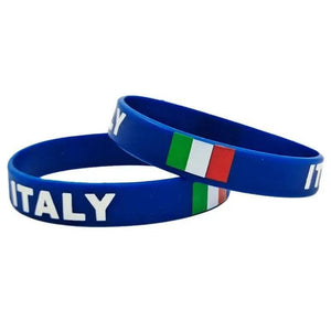 Italy Flag Bracelet - Silicone Wristband