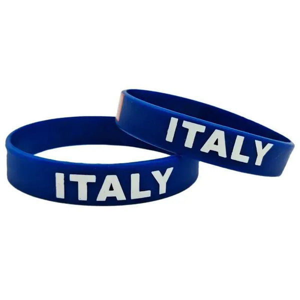 Italy Flag Bracelet - Silicone Wristband