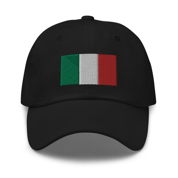 Italy Flag Cap - Adjustable Embroidered Dad Hat
