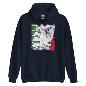 Italy Flag - Distressed Flag Hoodie