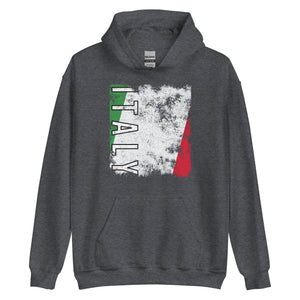 Italy Flag - Distressed Flag Hoodie