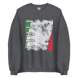 Italy Flag - Distressed Flag Sweatshirt