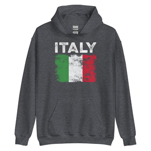 Italy Flag Distressed - Italian Flag Hoodie