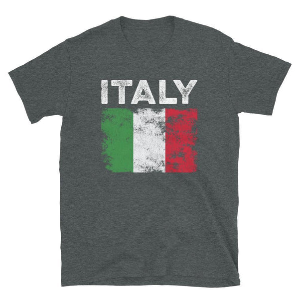 Italy Flag Distressed - Italian Flag T-Shirt