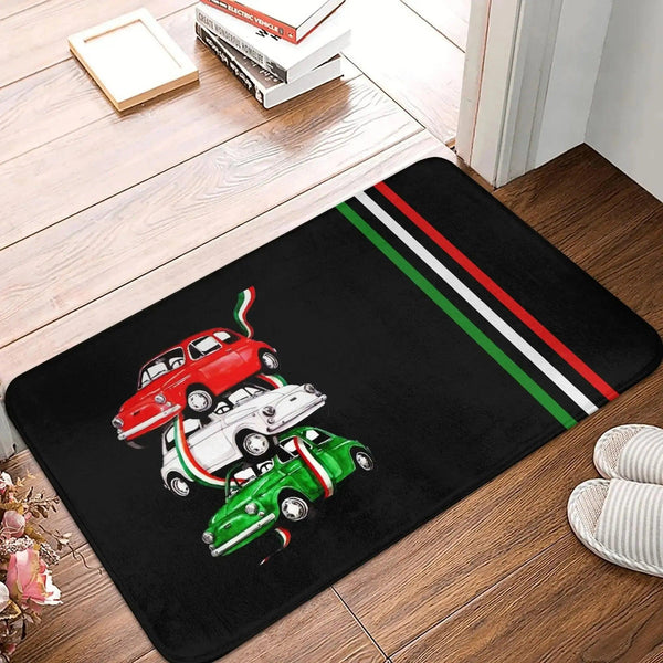 Italy Flag Doormat Collection - Welcome Mat for Bath and Front Door