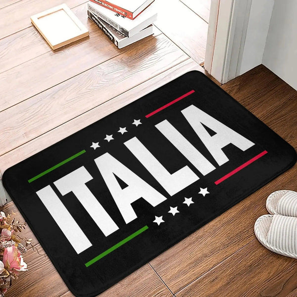 Italy Flag Doormat Collection - Welcome Mat for Bath and Front Door