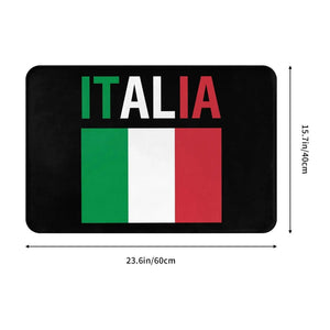 Italy Flag Doormat Collection - Welcome Mat for Bath and Front Door