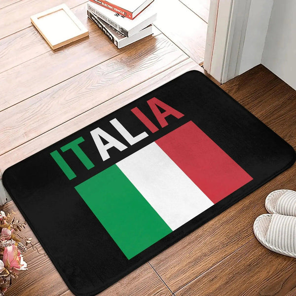 Italy Flag Doormat Collection - Welcome Mat for Bath and Front Door