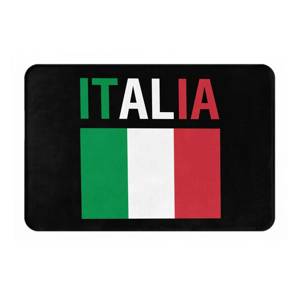 Italy Flag Doormat Collection - Welcome Mat for Bath and Front Door
