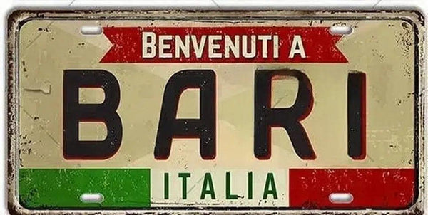 Italy Flag License Plate Collection - Decorative Metal Tin Signs