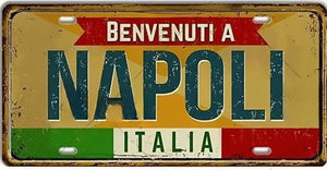 Italy Flag License Plate Collection - Decorative Metal Tin Signs