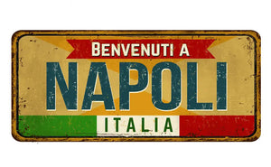 Italy Flag License Plate Collection - Decorative Metal Tin Signs