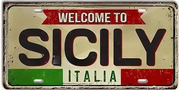 Italy Flag License Plate Collection - Decorative Metal Tin Signs