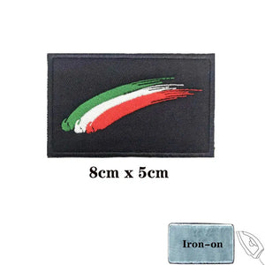 Italy Flag Patch - Iron On/Hook & Loop Patch