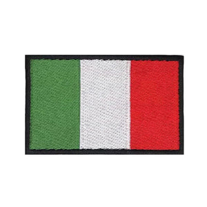 Italy Flag Patch - Iron On/Hook & Loop Patch