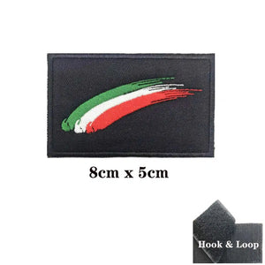 Italy Flag Patch - Iron On/Hook & Loop Patch