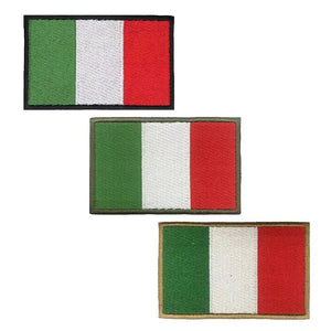 Italy Flag Patch - Iron On/Hook & Loop Patch