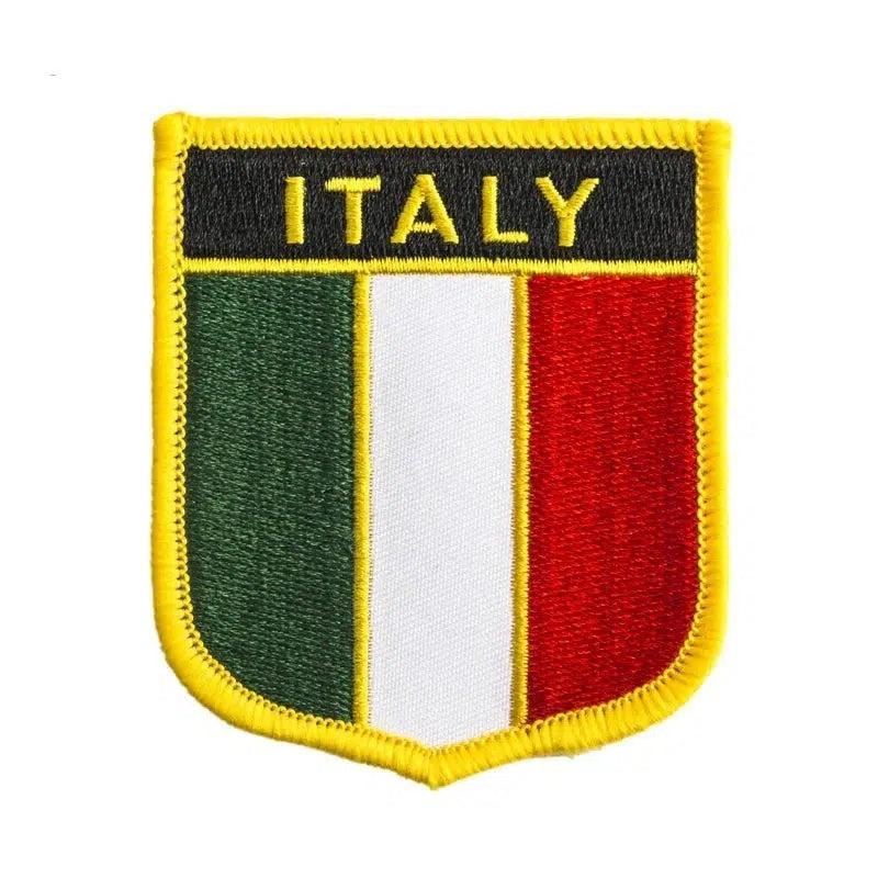 Embroidered Italy Flag Patch – Iron-On Or Sew-On For Backpacks, Jeans, Apparel