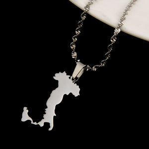 Italy Map Necklace