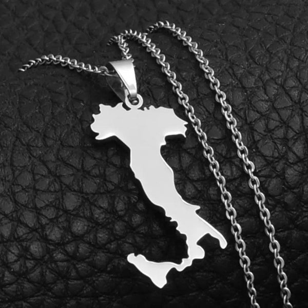 Italy Map Necklace
