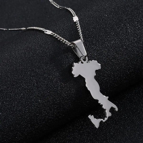 Italy Map Necklace