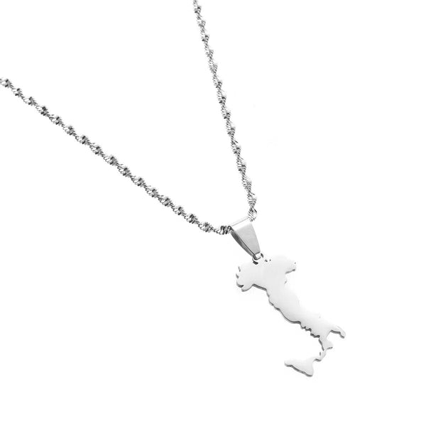 Italy Map Necklace