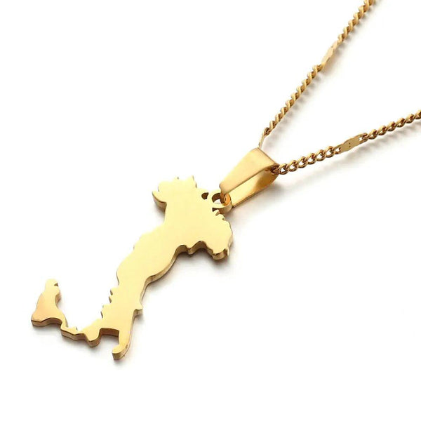 Italy Map Necklace