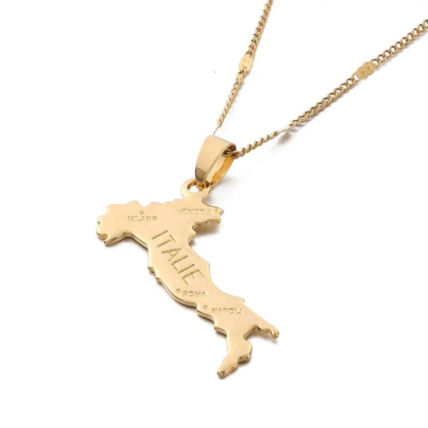 Italy Map Necklace