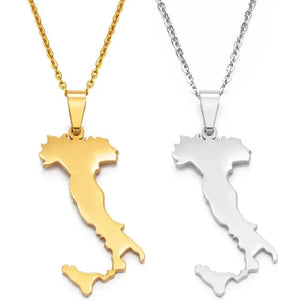Italy Map Necklace