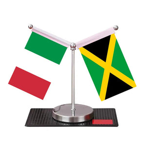 Italy Mexico Desk Flag - Custom Table Flags (Mini)