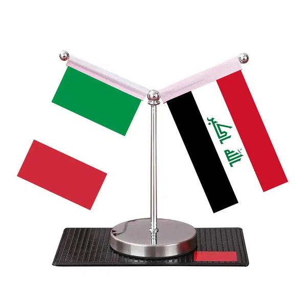 Italy Saudi Arabia Desk Flag - Custom Table Flags (Mini)
