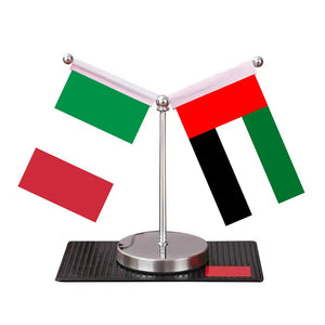 Italy Saudi Arabia Desk Flag - Custom Table Flags (Mini)