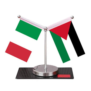 Italy Saudi Arabia Desk Flag - Custom Table Flags (Mini)