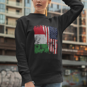 Italy USA Flag - Half American Sweatshirt