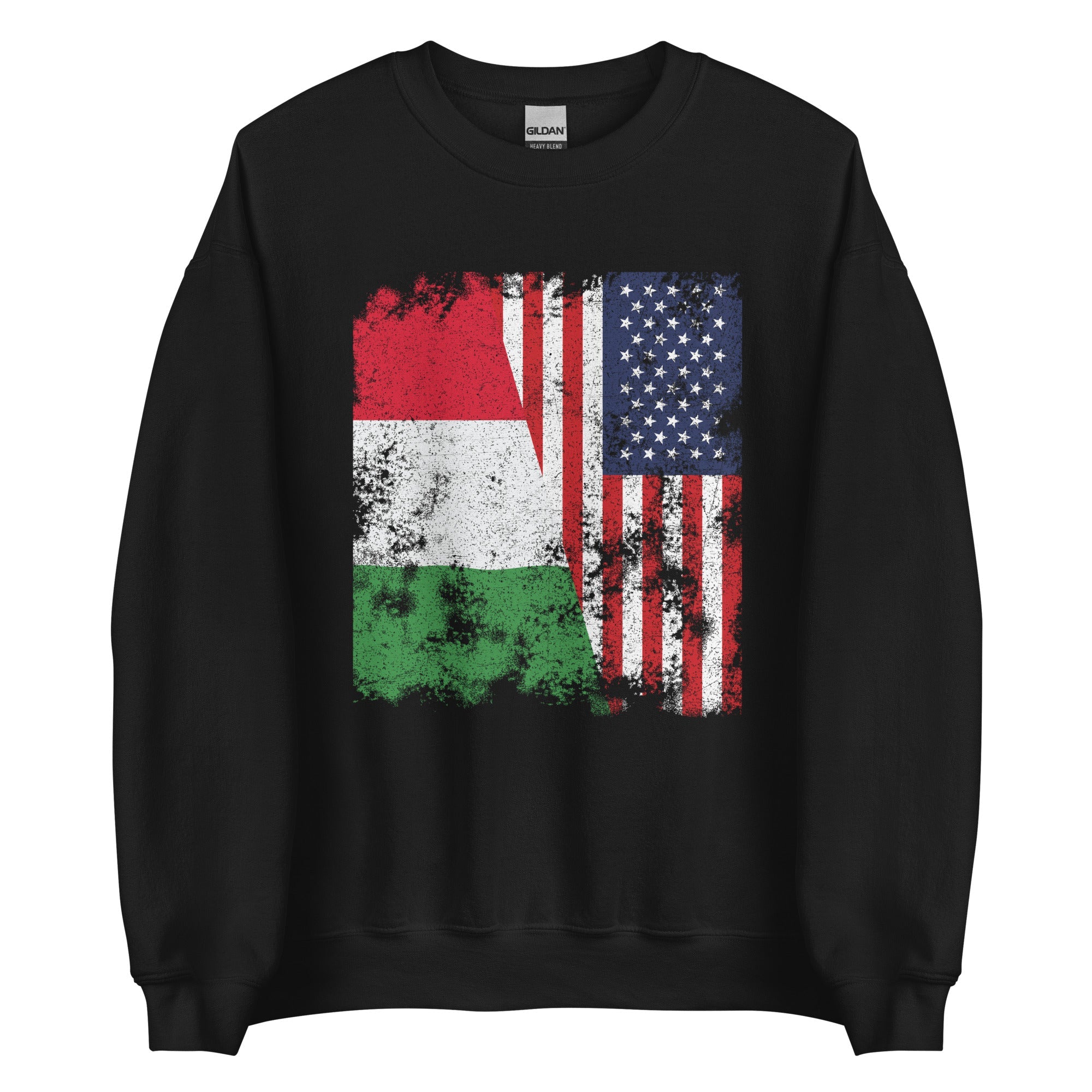 Italy USA Flag - Half American Sweatshirt