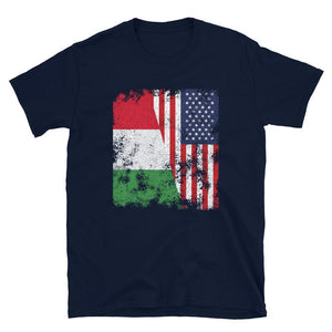Italy USA Flag - Half American T-Shirt