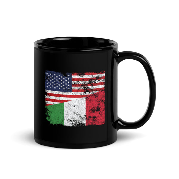 Italy USA Flag Mug