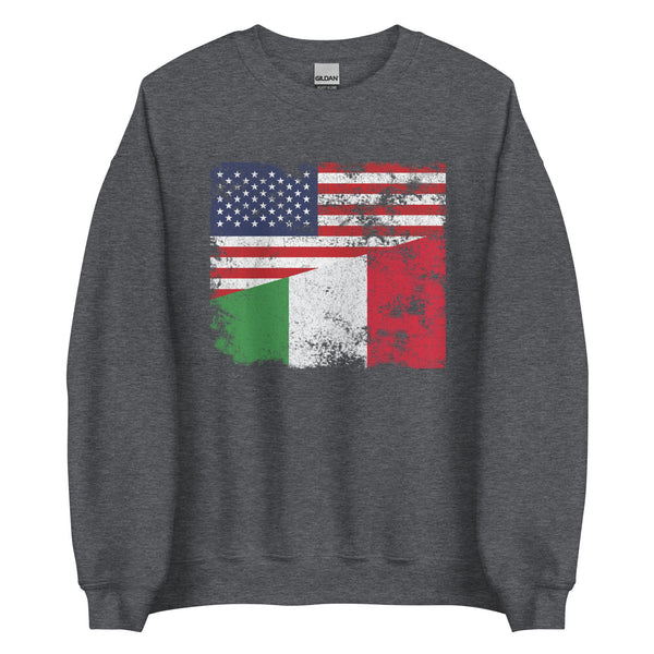 Italy USA Flag Sweatshirt