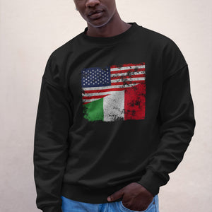 Italy USA Flag Sweatshirt